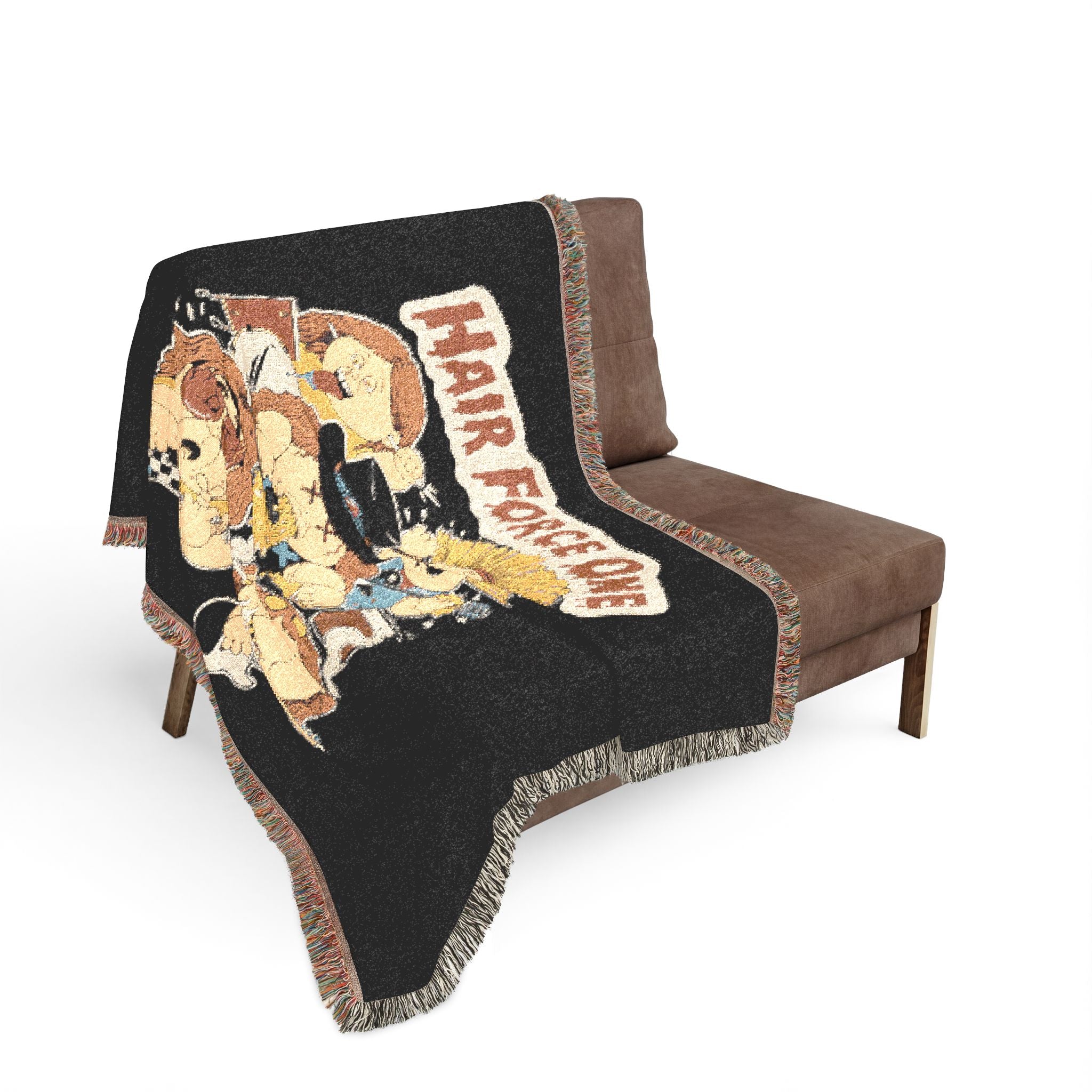 Hair Force One Woven Blanket