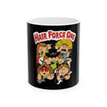 Hair Force One Coffee Mug — Funny Rock Band Cartoon Ceramic Mug (11oz & 15oz)