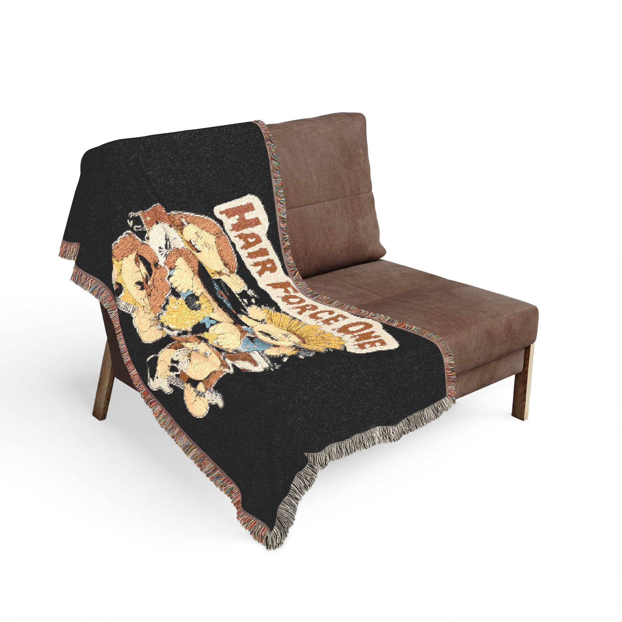 Hair Force One Woven Blanket