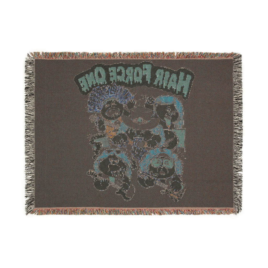 Hair Force One Woven Blanket